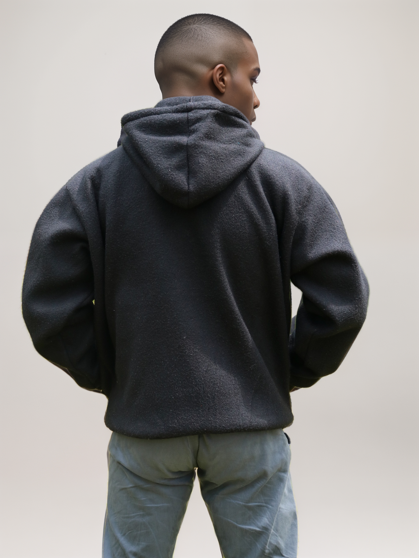 Hoodie - Black fleece hoodie