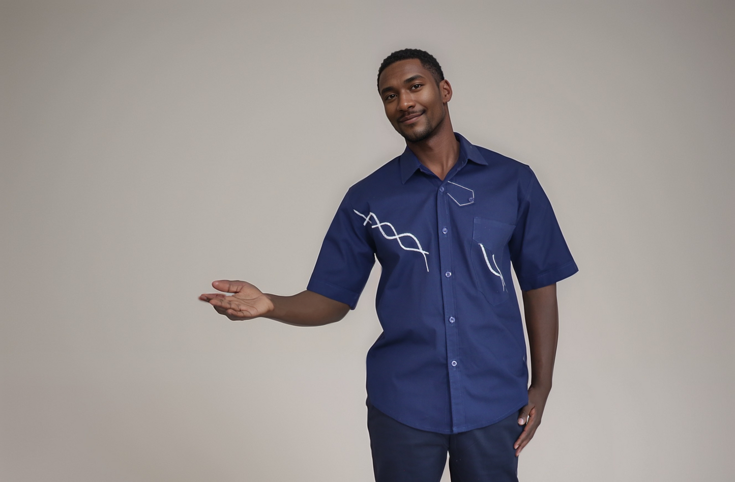 Long sleeve shirt - Navy Blue