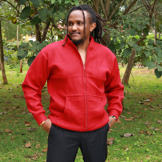 Hoodies - Maroon Fleece  zip-up hoodie