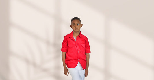 Boys shirts- Red condrouy