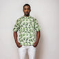 Short sleeve shirt - Khaki material with elephant and lion motif